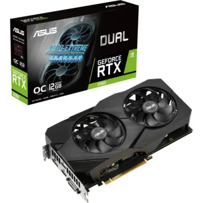 CARTE GRAPHIQUE ASUS DUAL GEFORCE RTX 2060 EVO OC EDITION (90YV0CH7-M0NA00)