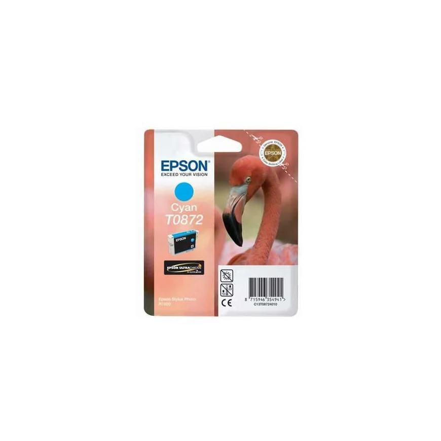 CARTOUCHE D'ENCRE EPSON "FLAMAND ROSE" CYAN (C13T08724010)