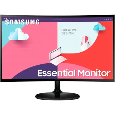 ÉCRAN INCURVÉ 27″ SAMSUNG ESSENTIAL CURVED MONITOR S3 (LS27C360EAMXZN)