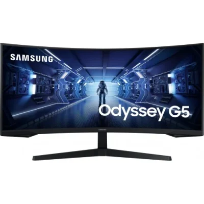 ÉCRAN INCURVÉ SAMSUNG ODYSSEY G5 34 ” ULTRA WQHD G5 165 HZ – COURBURE 1000R – TEMPS RÉPONSE 1MS (LC34G55TWWMXZN)