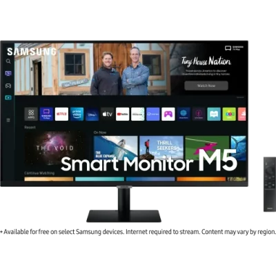 ÉCRAN PLAT 27″ SAMSUNG M5 AVEC EXPÉRIENCE SMART TV (LS27BM500EMXZN)