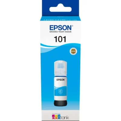 EPSON 101 CYAN – BOUTEILLE D’ENCRE EPSON ECOTANK D’ORIGINE (C13T03V24A)