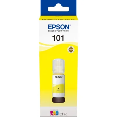 EPSON 101 JAUNE – BOUTEILLE D’ENCRE EPSON ECOTANK D’ORIGINE (C13T03V44A)