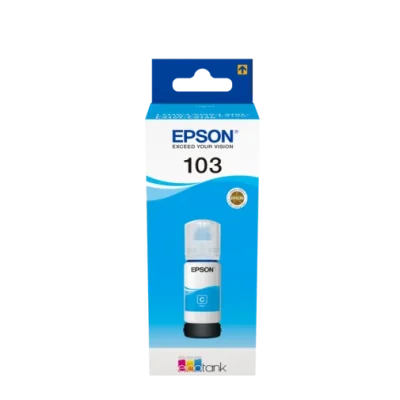 EPSON 103 CYAN – BOUTEILLE D’ENCRE EPSON ECOTANK D’ORIGINE (C13T00S24A)