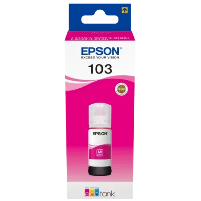 EPSON 103 MAGENTA – BOUTEILLE D’ENCRE EPSON ECOTANK D’ORIGINE (C13T00S34A)