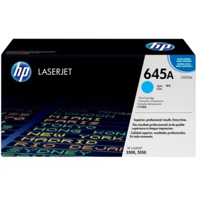 HP 645A CYAN (C9731A) – TONER HP LASERJET D’ORIGINE