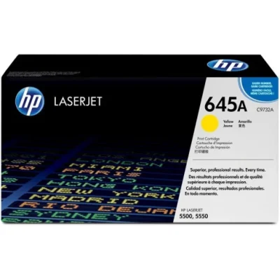 HP 645A JAUNE (C9732A) – TONER HP LASERJET D’ORIGINE