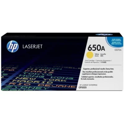HP 650A JAUNE (CE272A) – TONER HP LASERJET D’ORIGINE
