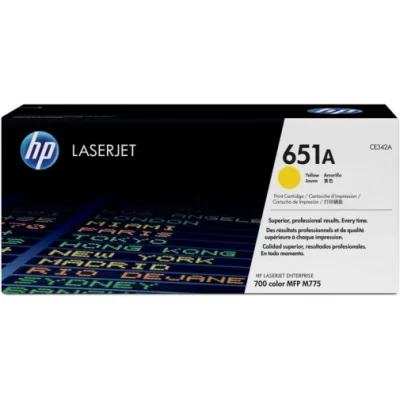 HP 651A JAUNE (CE342A) – TONER HP LASERJET D’ORIGINE