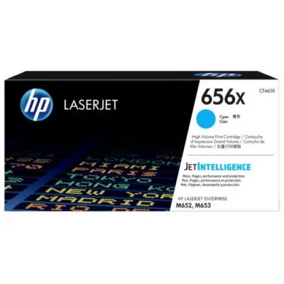 HP 656X TONER CYAN LASERJET AUTHENTIQUE GRANDE CAPACITÉ 656X TONER CYAN HP LASERJET AUTHENTIQUE GRANDE CAPACITÉ (CF461X)