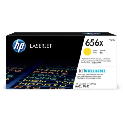 HP 656X TONER JAUNE LASERJET AUTHENTIQUE GRANDE CAPACITÉ 656X TONER JAUNE HP LASERJET AUTHENTIQUE GRANDE CAPACITÉ (CF462X)