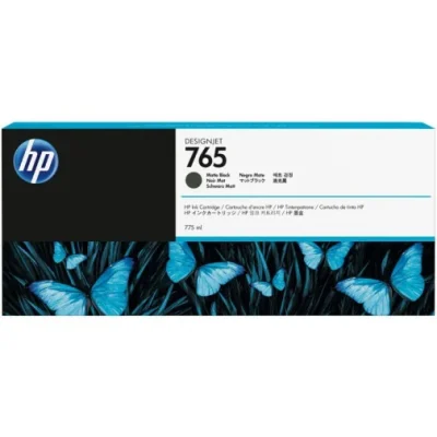HP 765 NOIR MATE – CARTOUCHE D’ENCRE HP D’ORIGINE (F9J55A)