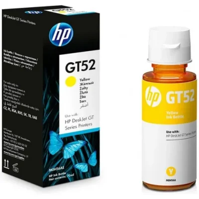 HP GT52 JAUNE – BOUTEILLE D’ENCRE HP D’ORIGINE