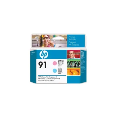 TÊTE D’IMPRESSION MAGENTA CLAIR ET CYAN CLAIR HP 91 (C9462A)